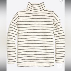 J. Crew Factory Striped long-sleeve mockneck pullover‎ in size XS